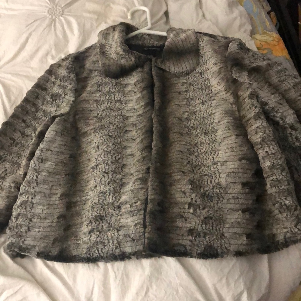 PL faux fur short jacket